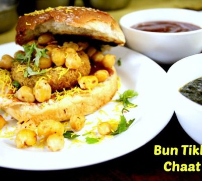 Spice your Life_ Burger Bun Tikki Chaat _ Bun Tikki Chat Recipe